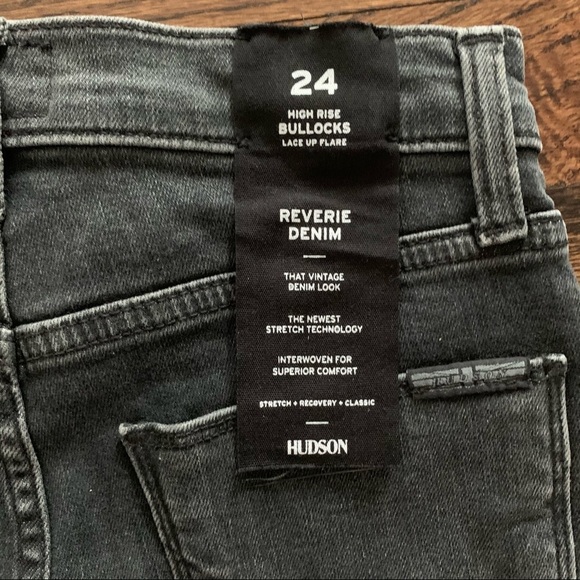 NEW Hudson Bullocks High Waist Lace Up Flare Jeans Size 23 Size 24 - Picture 9 of 13